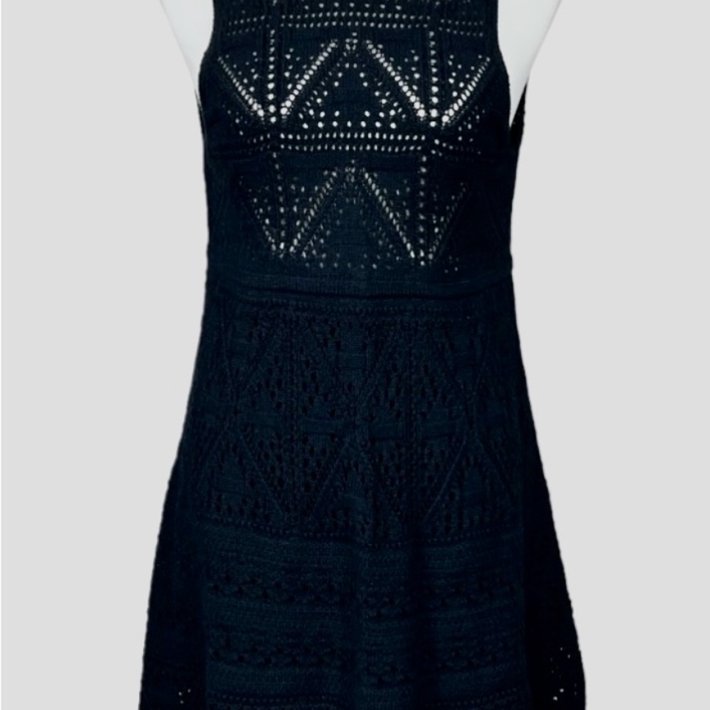 NWT Zara Black Lace Crochet Sundress